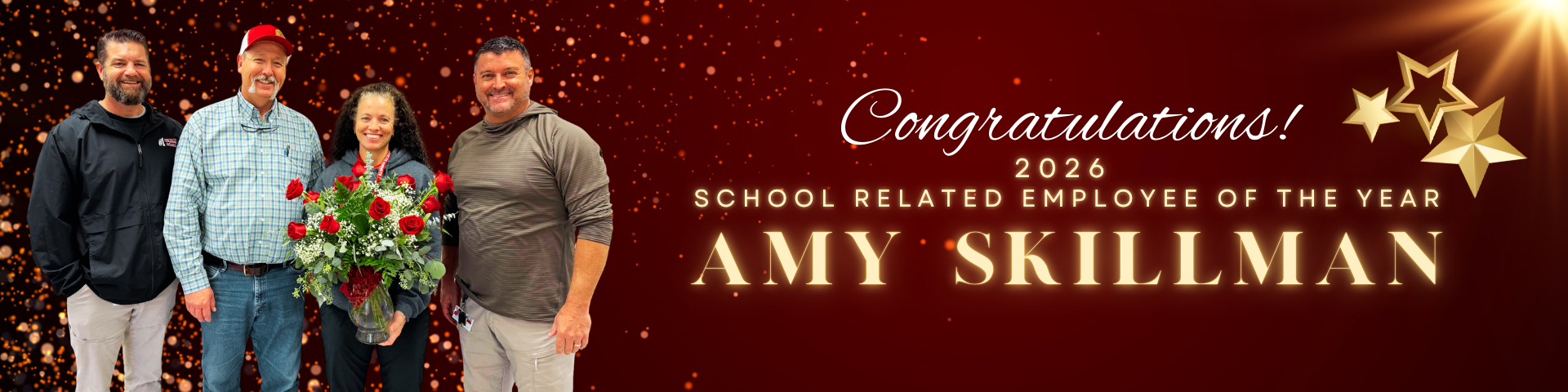 Congratulations 2026 School Related Employee of the Year Amy Skillman